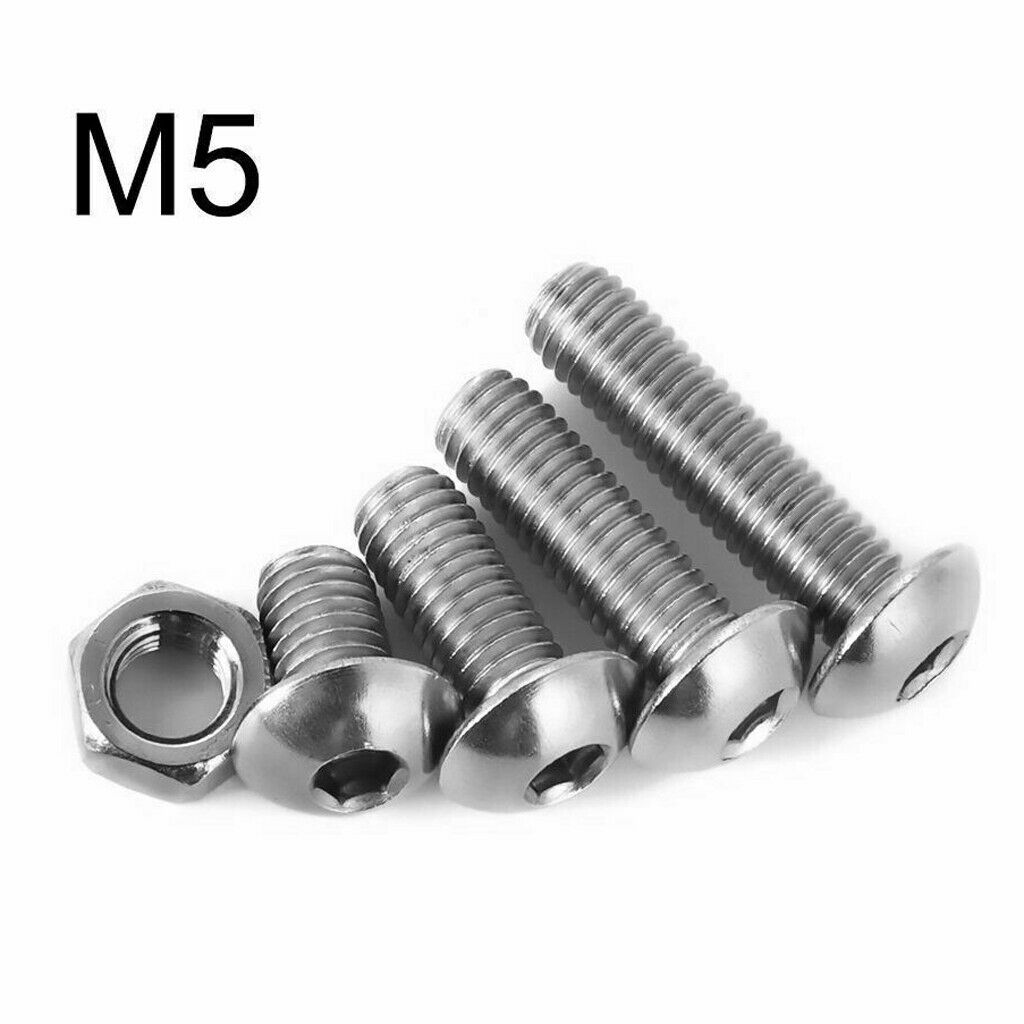 500pcs Stainless Steel Head Bolts Screws Nuts Assorted Construction Hardware
