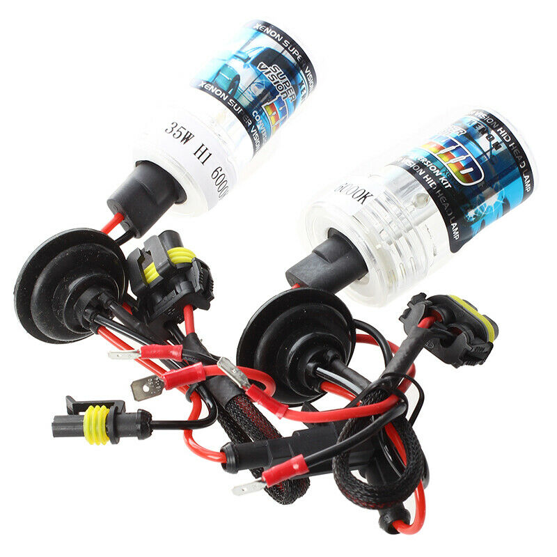 1 Pair Car HID Xenon Bulbs Lights H1 35W 6000K 3000LM - White B4J1J1