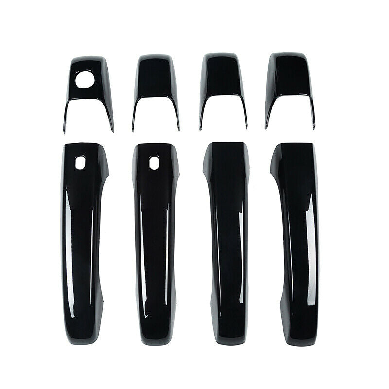 4Pcs Exterior Door Handle Gloss Black For Dodge Durango Avenger Grand Caravan