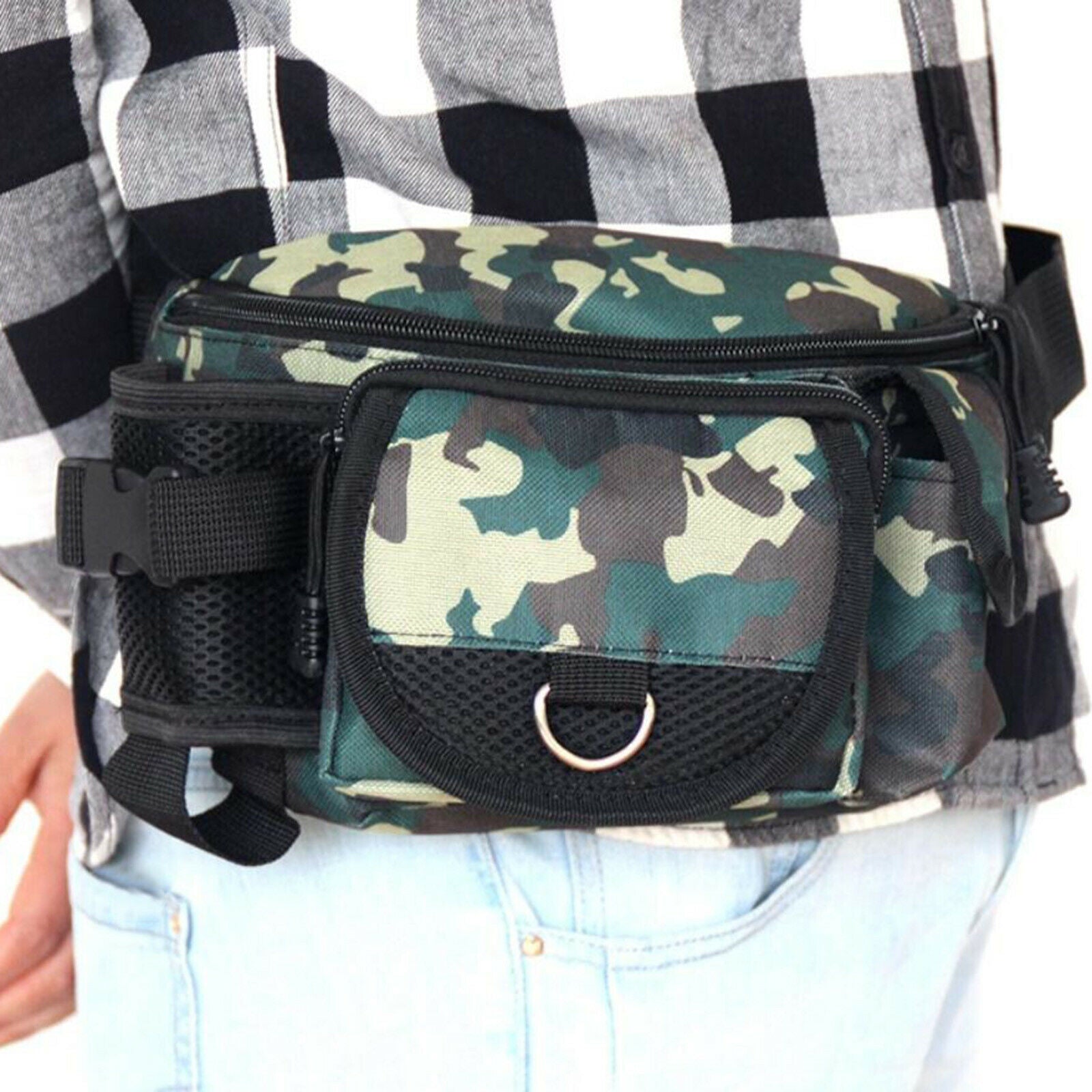 Utility Fishing Bag Tackle Lure Box Bags Multifunctional Camping Hip Pack