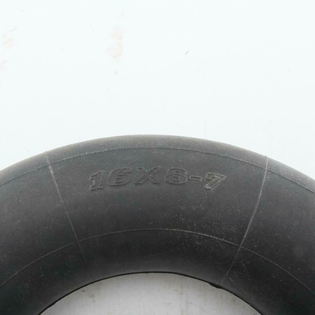 16x8.00-7 Replacement Inner Tube with Straight Metal Valve Stem Fits for 7 Inch