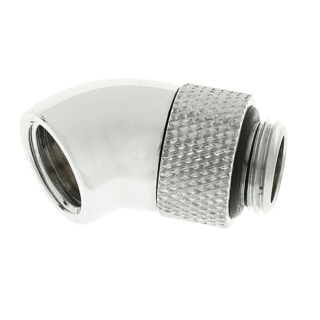 Premium G1/4 Thread Rotary Fitting Extender 45 Degree Angle Water Cooling .