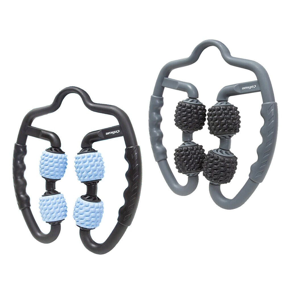 2x Portable Handheld Roll Wheel Acupressure on Arms Neck Self Massage Tool
