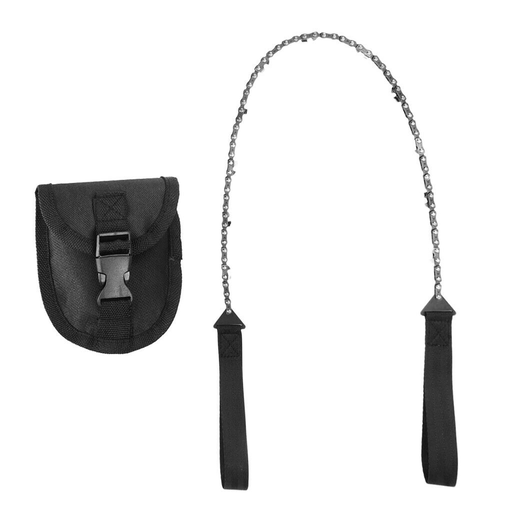 Outdoor Hiking Camping Wire Chain Saw Emergency Tool with Storage Bag