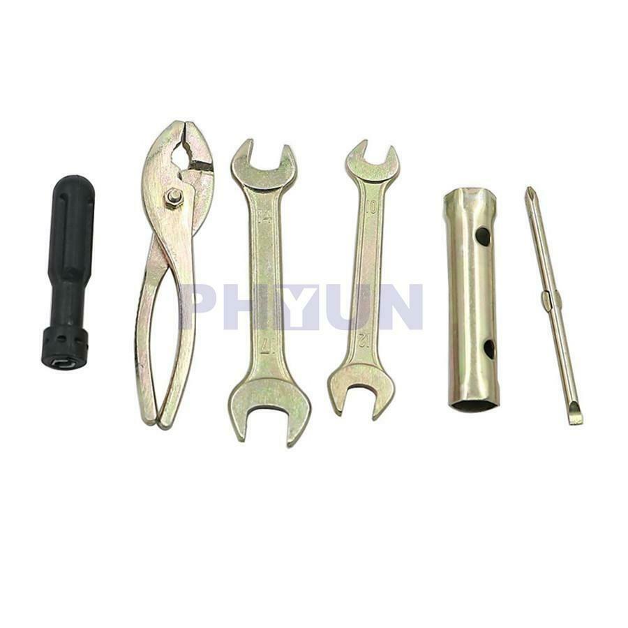 12pcs/Set New Motorcycle Spark Plug Spanner Wrench Socket Tool Kit w/Bag Durable