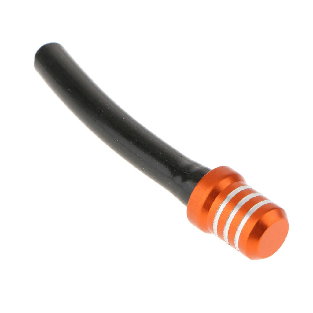 Gas Fuel Tank Cap Valve Vent Breather Hose Tube CNC ATV Dirt Bike Orange
