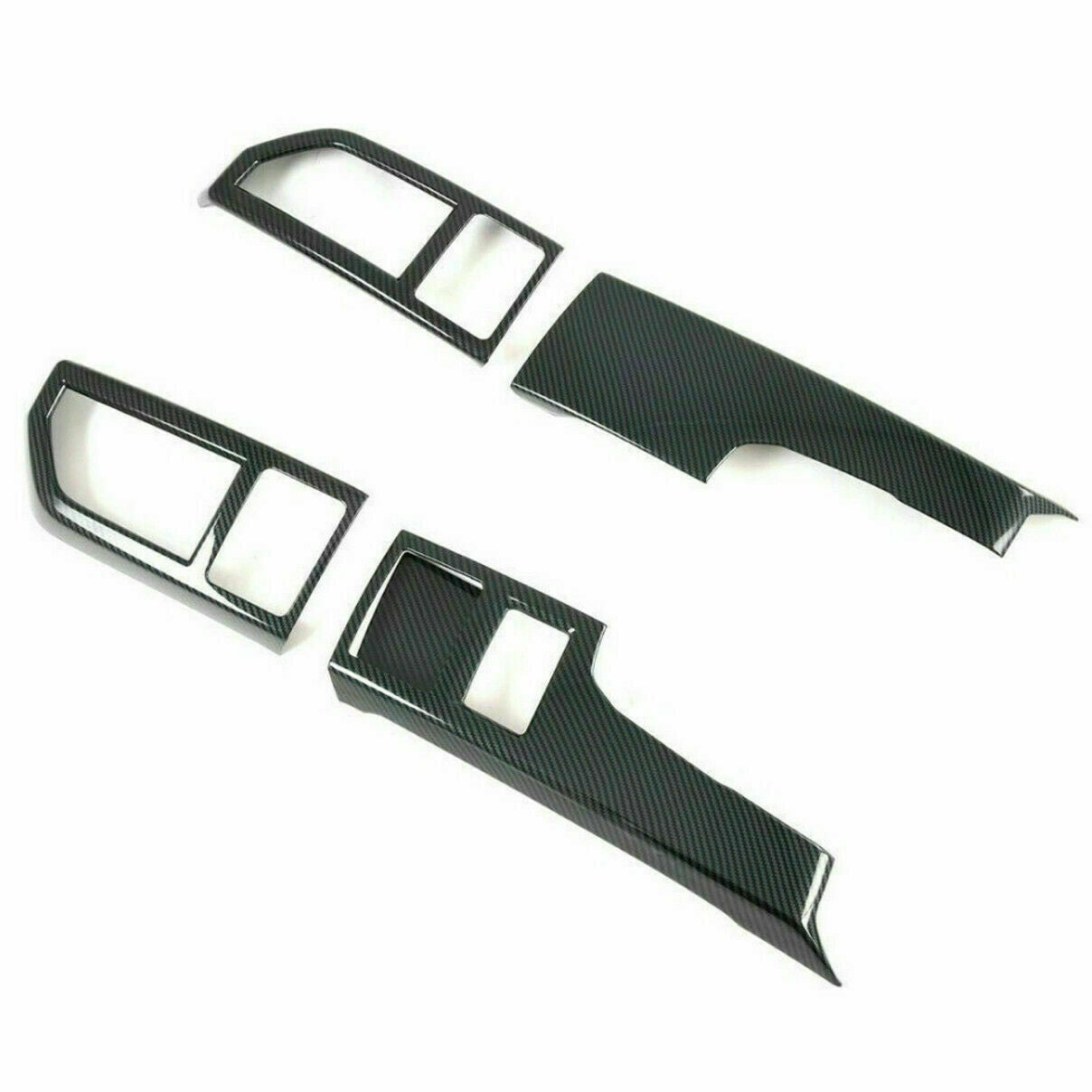 4*Carbon Fiber Central Control Cover Frame Trim For Ford F150 F-150 2015-19 New
