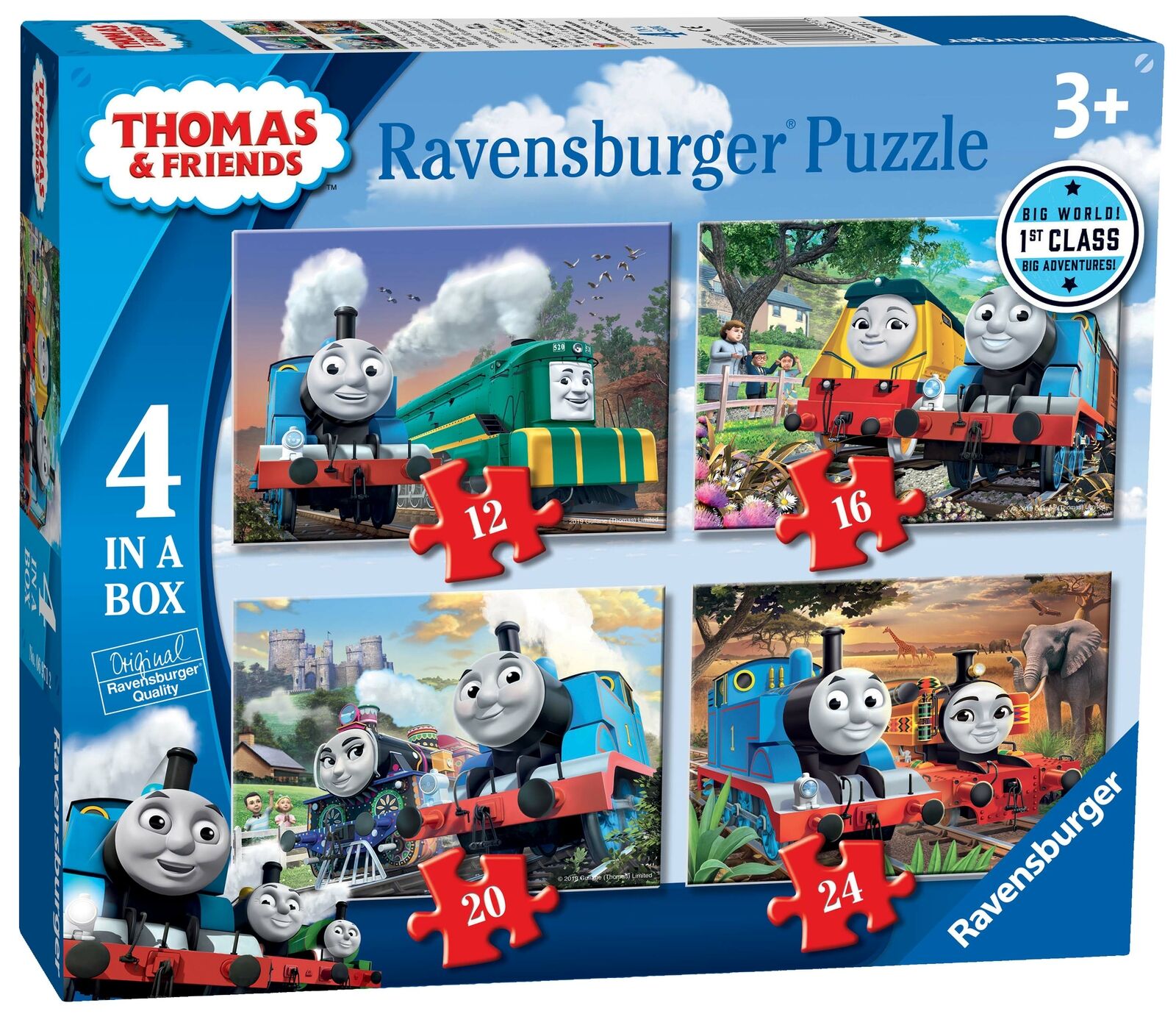 06971 Ravensburger Thomas & Friends Jigsaw Puzzle Big World Adventures 4-in-Box