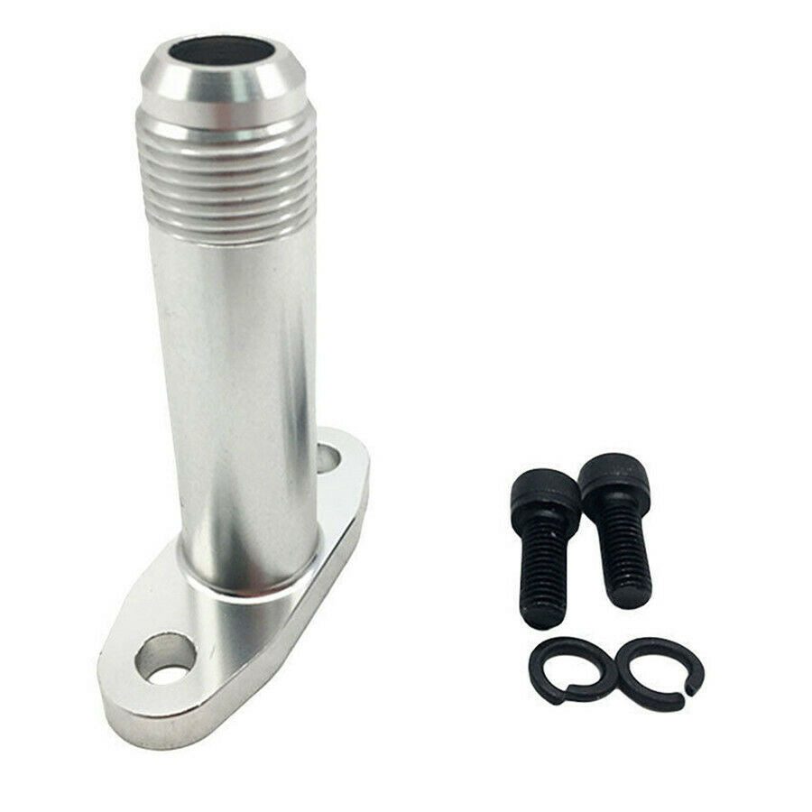 51mm Extended 10 AN Turbo Drain Fitting Fits T3 T4 T04B Turbochargers Flange