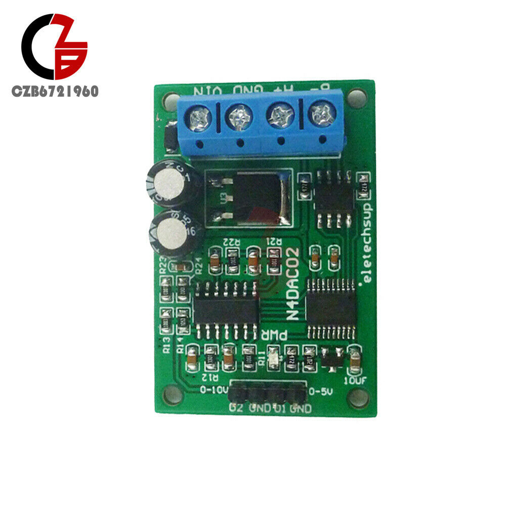 DC12-25V 2 Channel PWM DAC RS485 Voltage Analog Converter Module N4DAC02 MODBUS