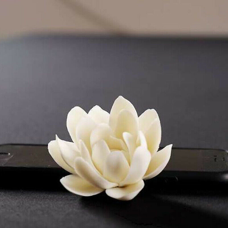 Ceramic White Lotus Incense Burner Home Decor Incense Stick Holder Aromat.l8