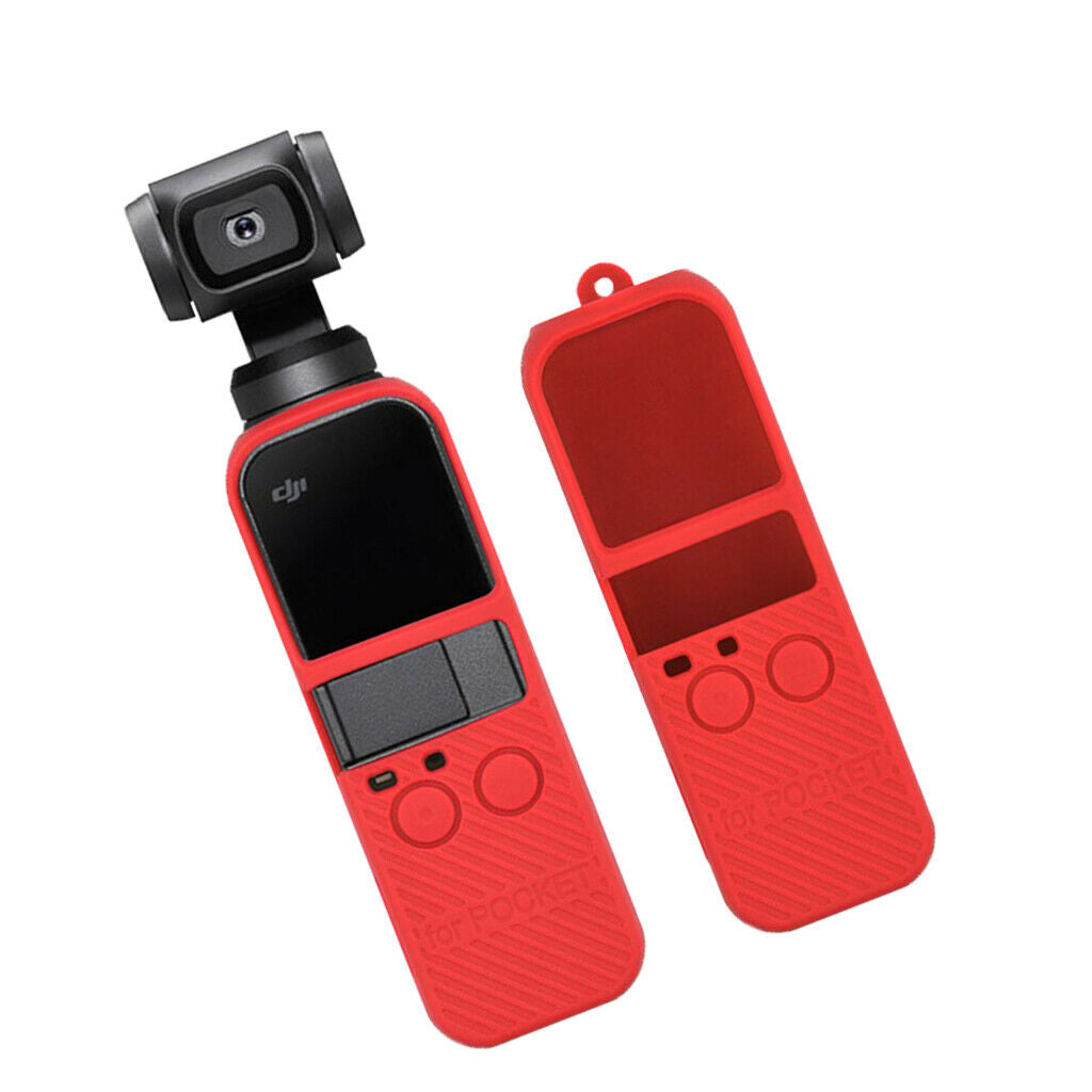 Silicone Case Cover Skin Shell for DJI OSMO Pocket Gimbal Camera  Red