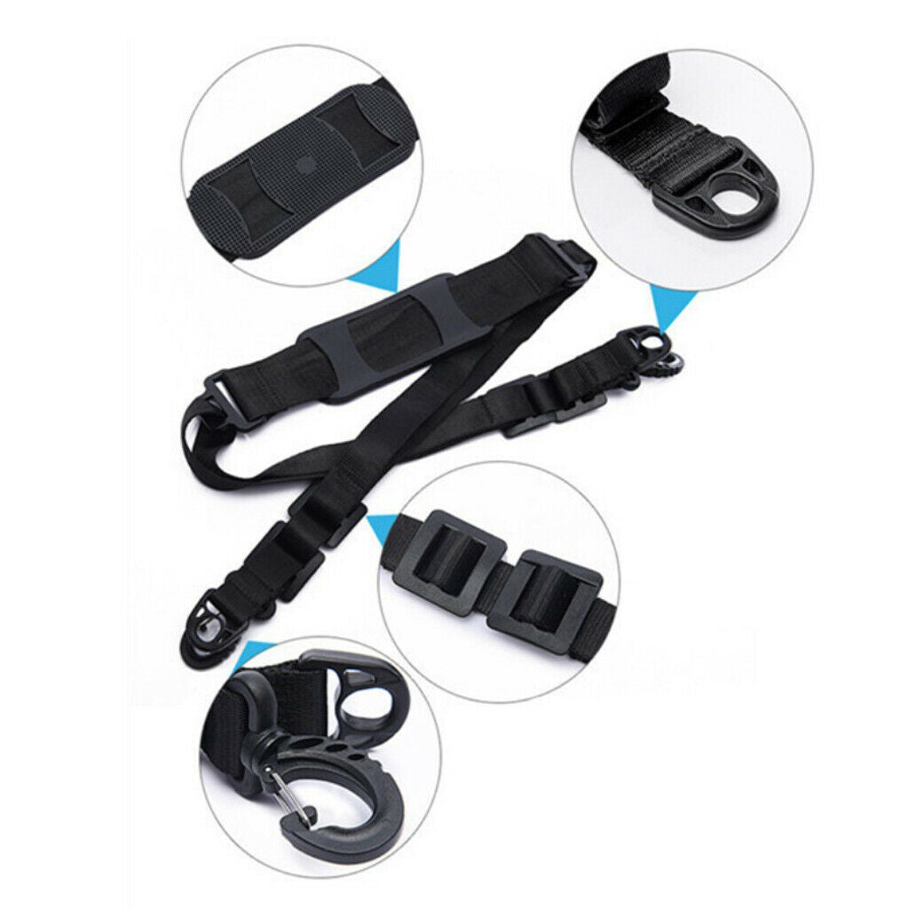 Heavy Duty Scooter Shoulder Carry Strap Balance Bike Carrying Band with Hook