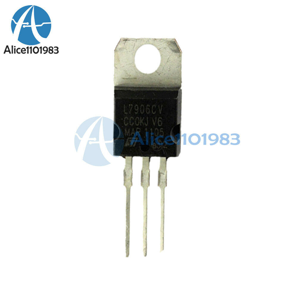 10PCS IC L7906CV 7906 TO-220 ST Voltage Regulator 8V NEW