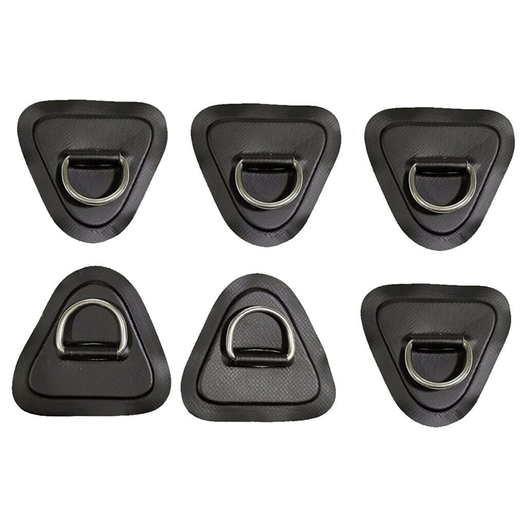 Stainless Steel Kayak D-Ring Buckle Circular D-Ring PVC Patch For Surfboard Raft