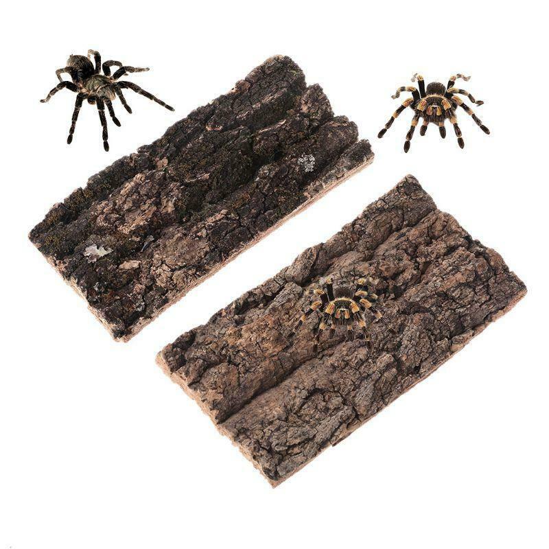 Rodent Reptile Habitat Decoration Lizard Spider Hide Climbing Tree Bark Platform