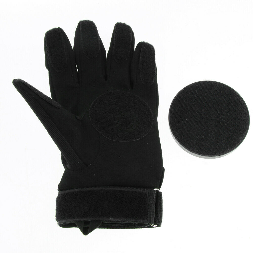 Outdoor Sports Slide Gloves for Skateboard & Longboard, Can Come Out Flames
