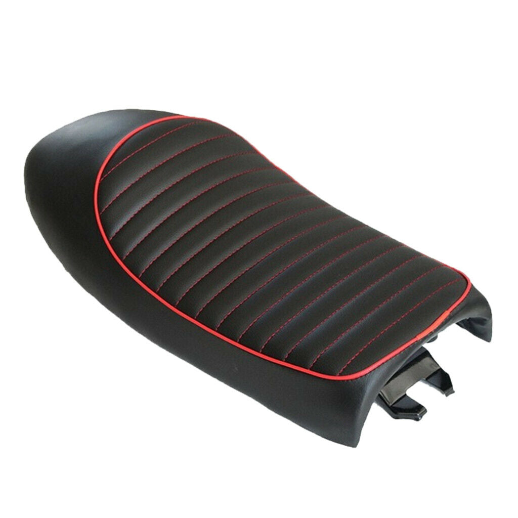 Universal Motorcycle Cafe Racer  Style Retro Seat Cushion - Black