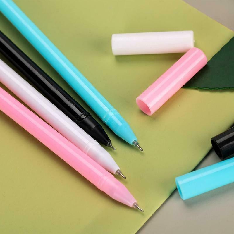 8 Pcs Lovelty Rabbit Black Gel Pen Cute Refillable Gel Pen Set 0.5mm Needle Nib