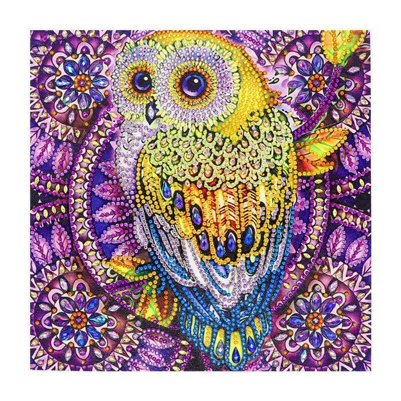 Lovely Owl 5D Special Diamond Painting Embroidery DIY  Crystal Cross Stitch Kit