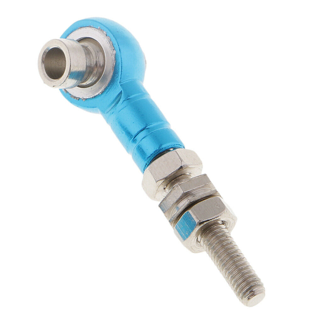 Alloy Blue Steering Link Rod Arm M3 Thread 33-43mm for 1:10 RC Car Truck DIY