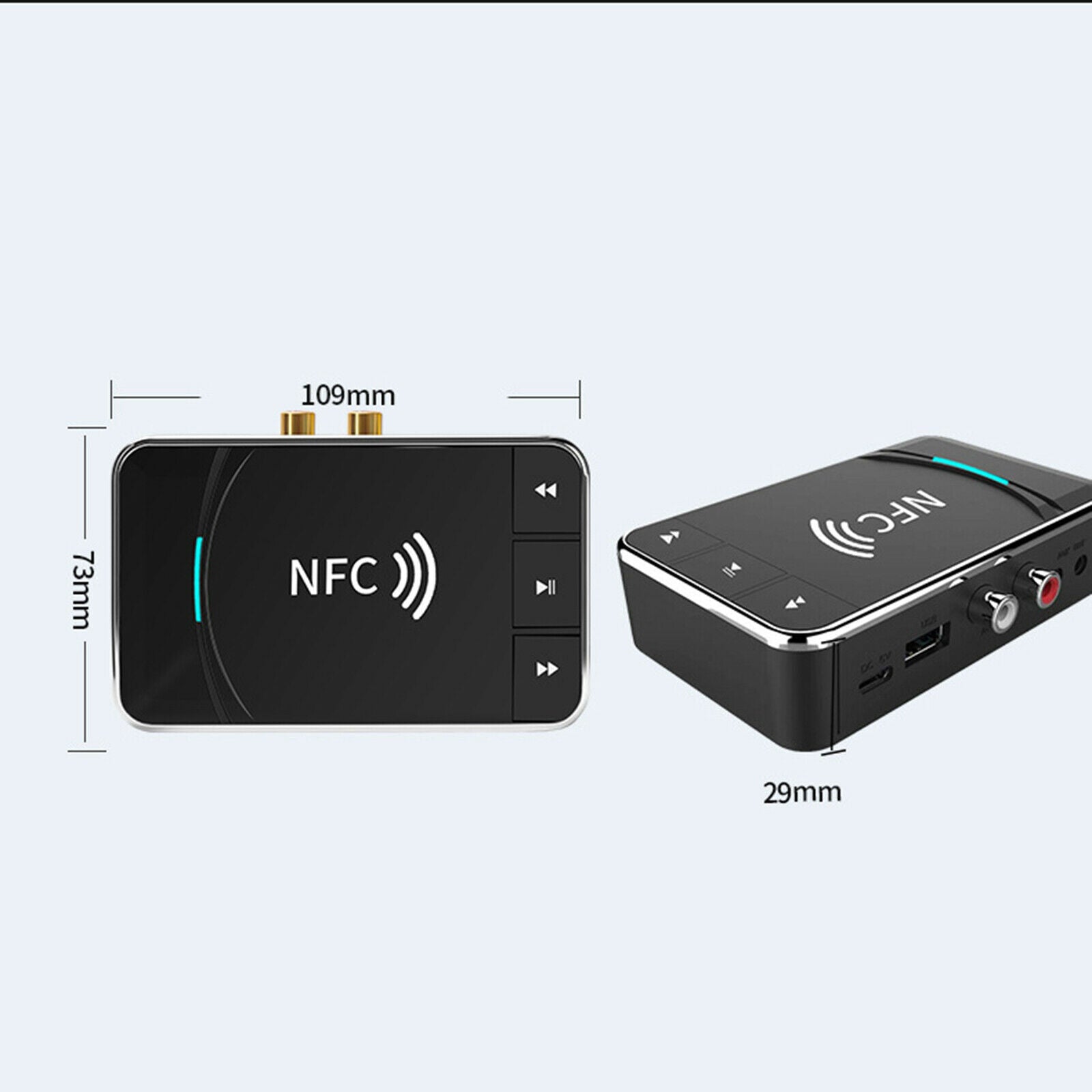 Bluetooth 5.0 Receiver Transmitter FM Stereo Adapter Home Sound System