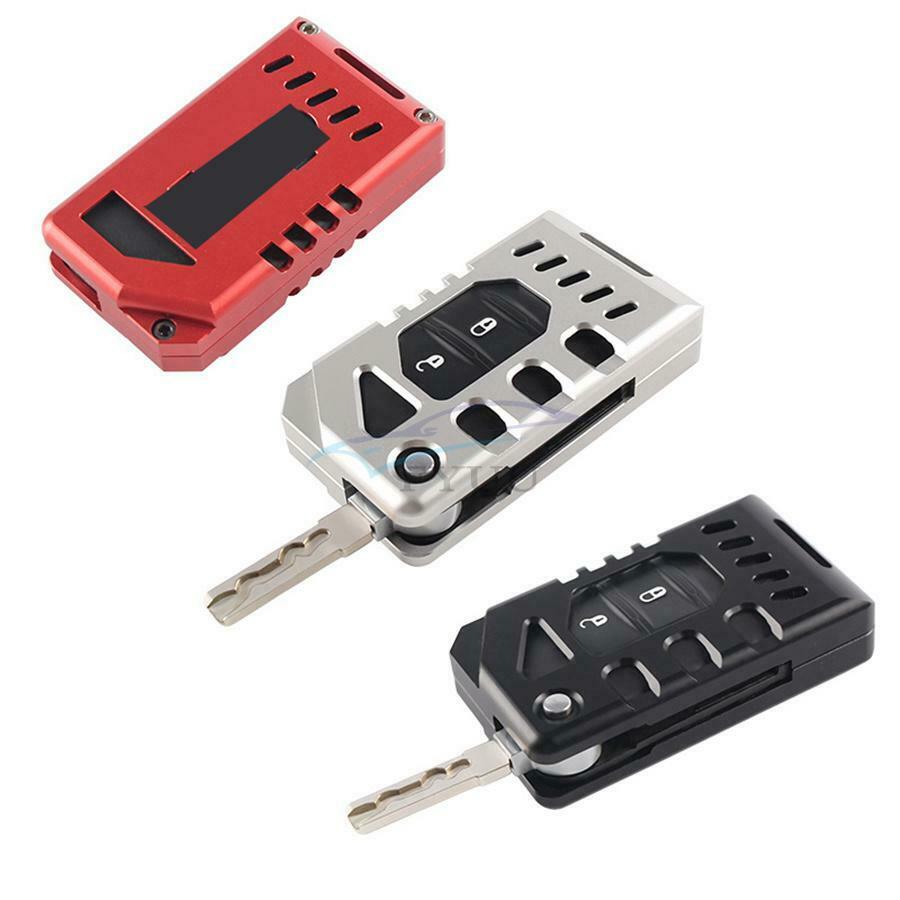 1 Piece Red Aluminum Car Key Shell Protection Cover For Jeep Wrangler JL 18-21