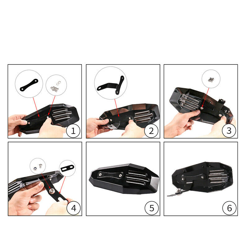 2PCS Universal Motorcycle Dirt Bike ATV Hand Guards Wind Shield