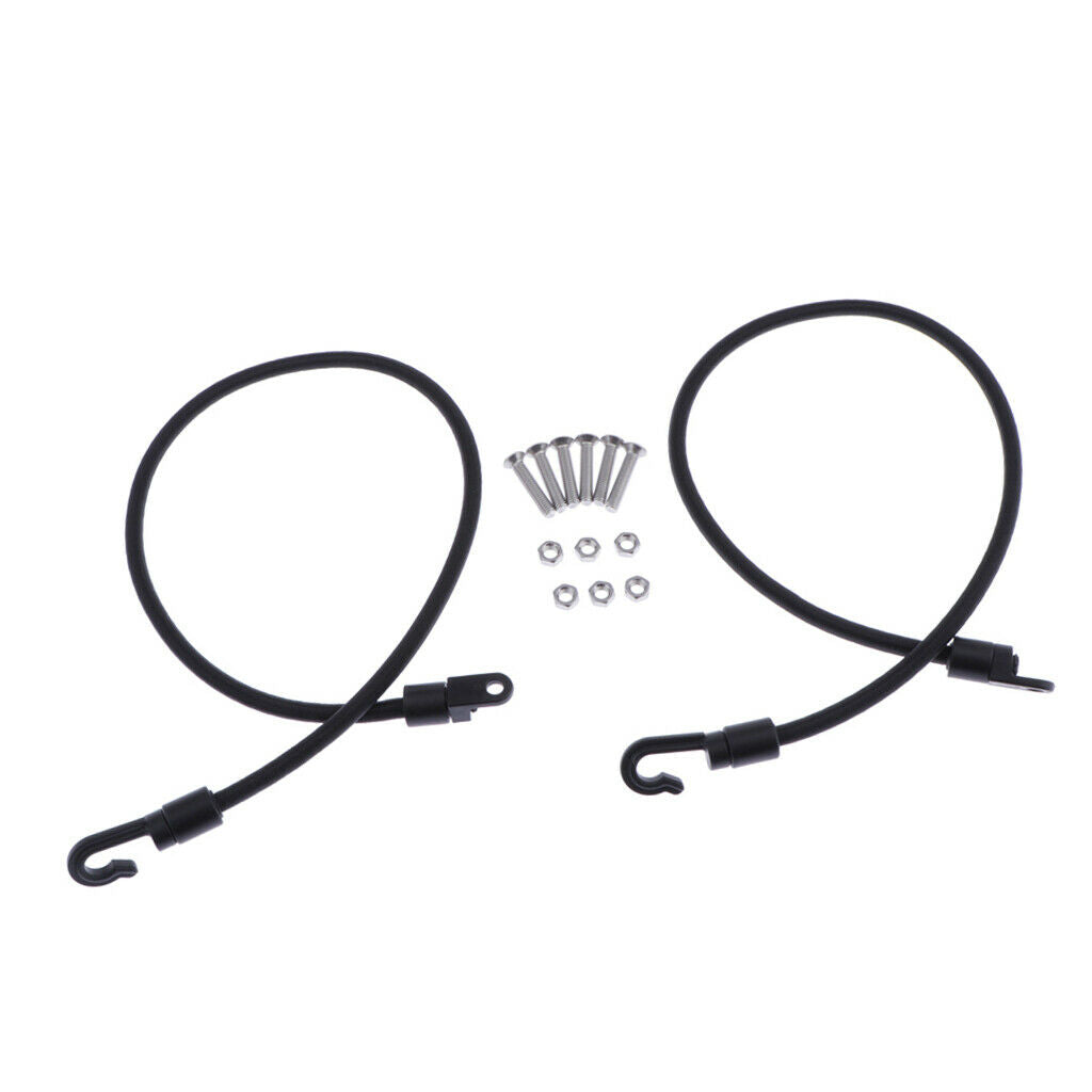 Lot 2 Adjustable Kayak Safety Rod Leash Fishing Rod Paddle Leash Shock Cord with