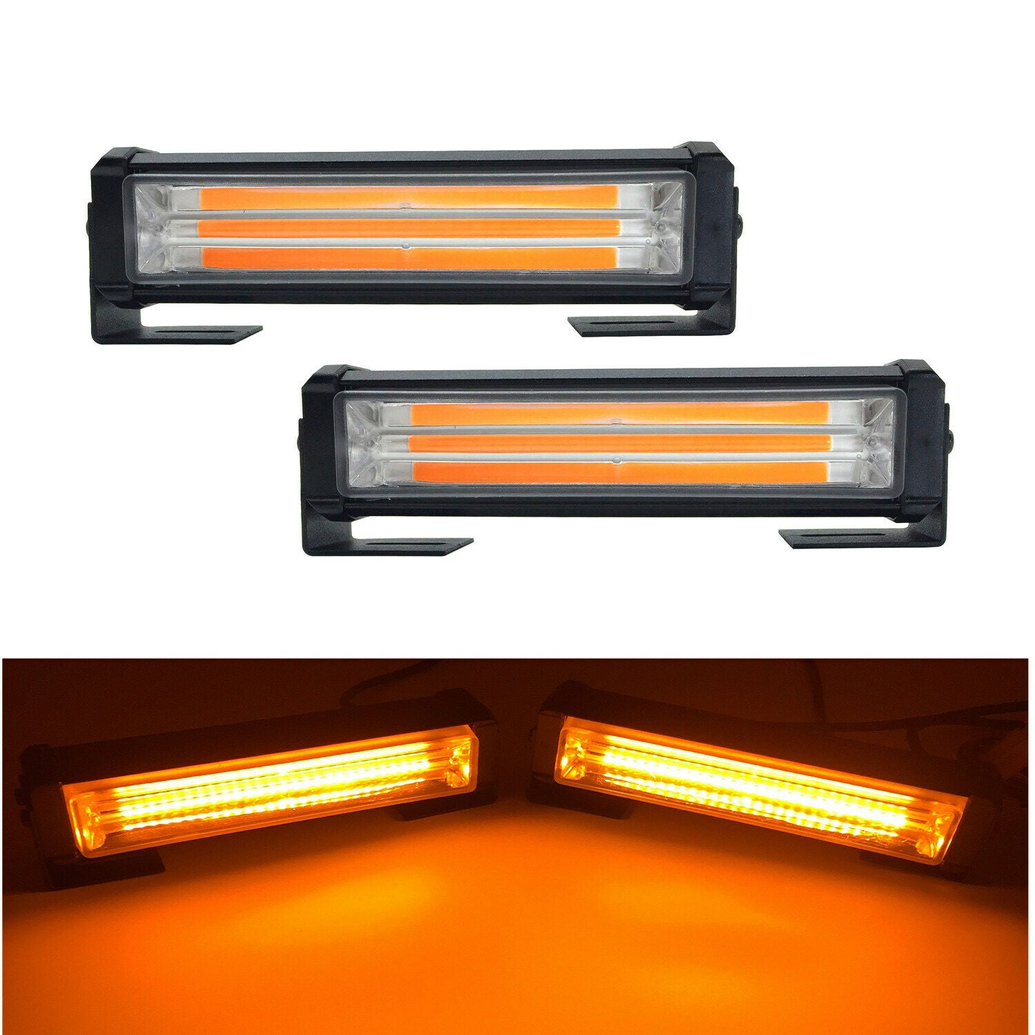 LED COB Car front Grille warning Light Head Mini Strobe Emergency Lightbar DC12V