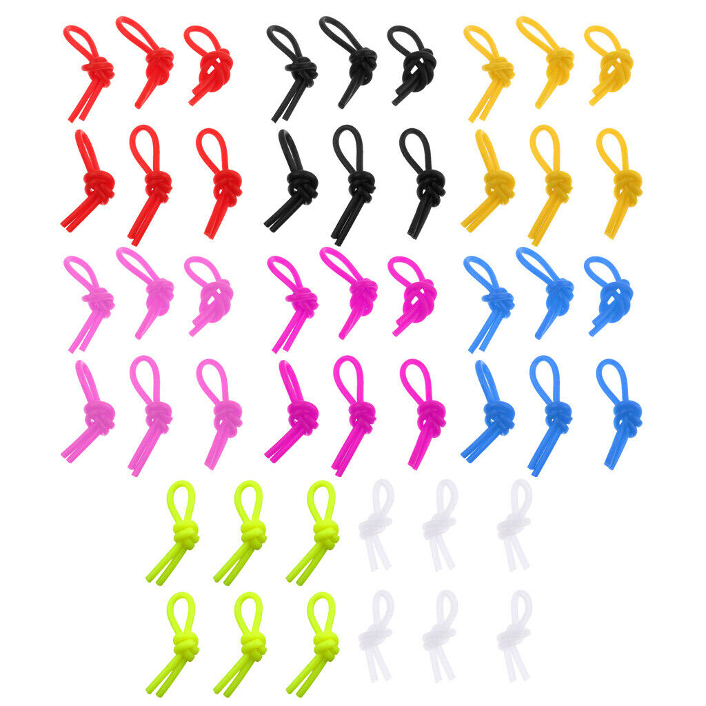 6 Pack Soft Tennis Racquet Dampener Elastic Tennis Knot vibration Dampener