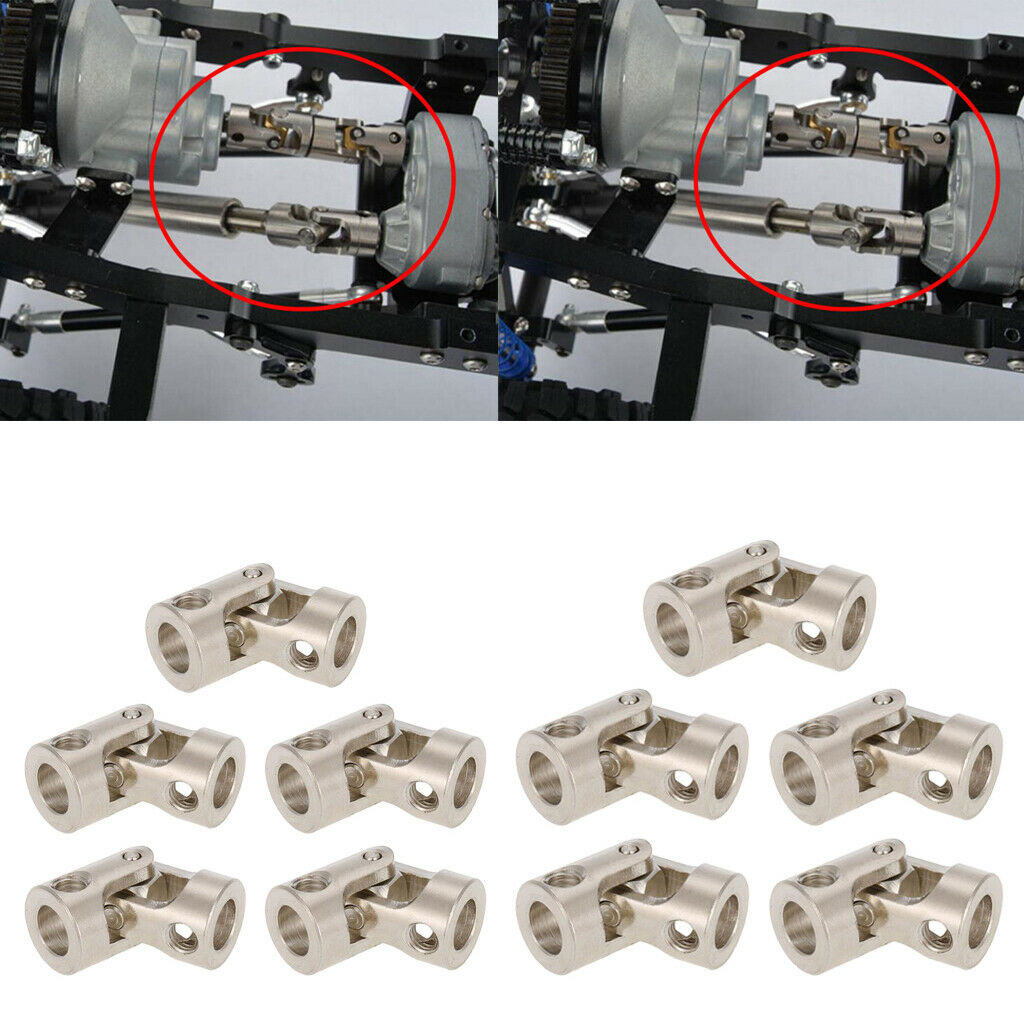 10pcs Universal Cardan Joint Coupling Coupler for Axial Scx10 D90 Hpi