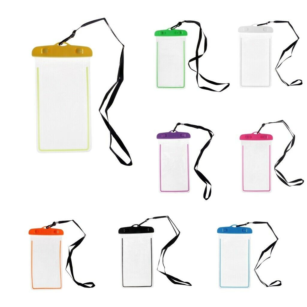 Underwater Waterproof Cell Phone Pouch Dry Bag Case Cover Touchscreen Black