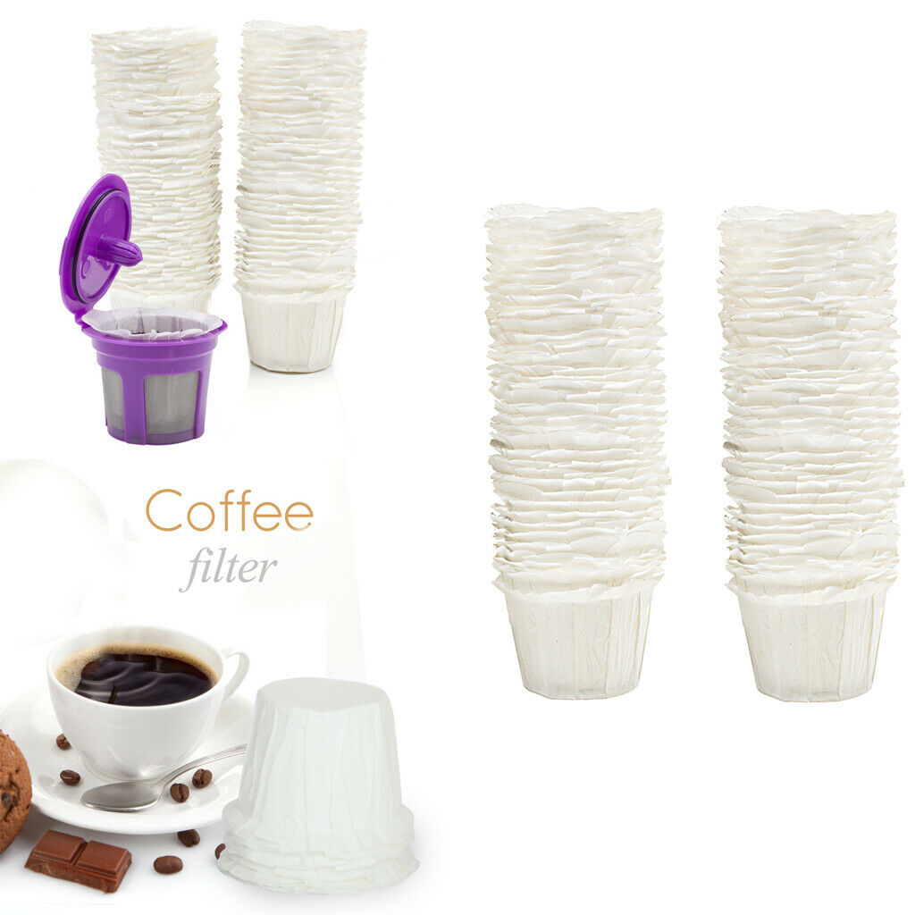 3-piece Reusable K Cups 100x Disposable Paper Filter for Keurig 2.0 1.0