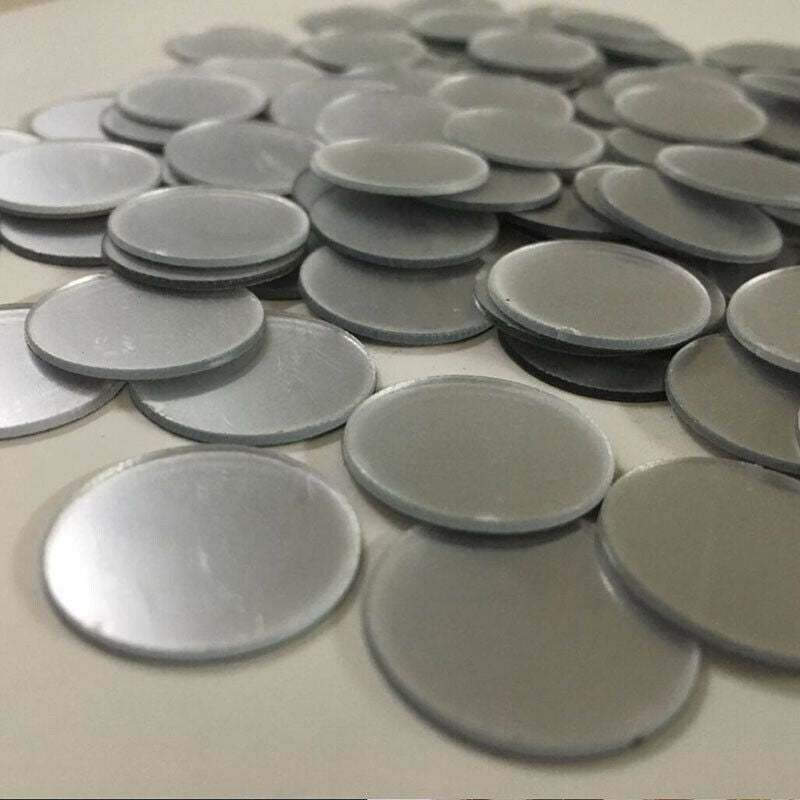 50Pcs 5cm Round Glass Mirror Mosaic Tiles DIY Artwork Home Decor Wall Stickers