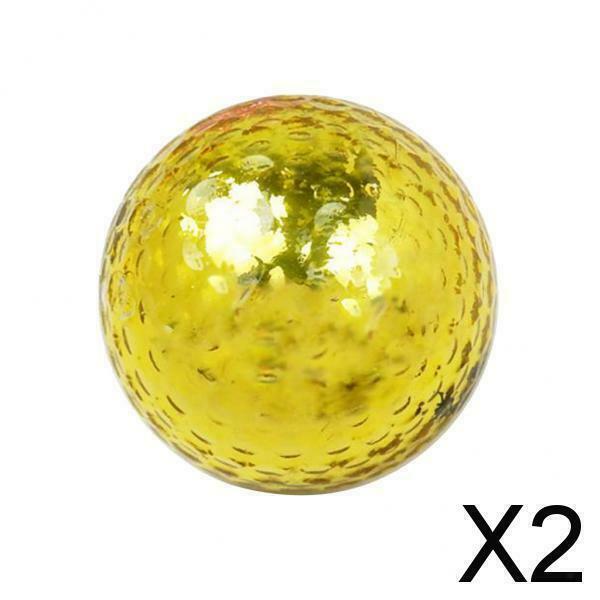 2X 1 Piece Pro Double Layer Golf Ball for Match or Practice Play Random Color