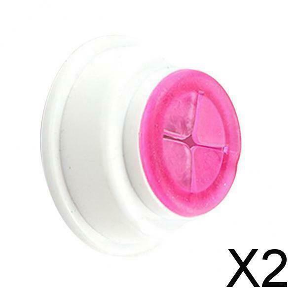 2X Towel Holder Push In Cloth Dishcloth Hanger Hook Rack Bathroom Kitchen Pink