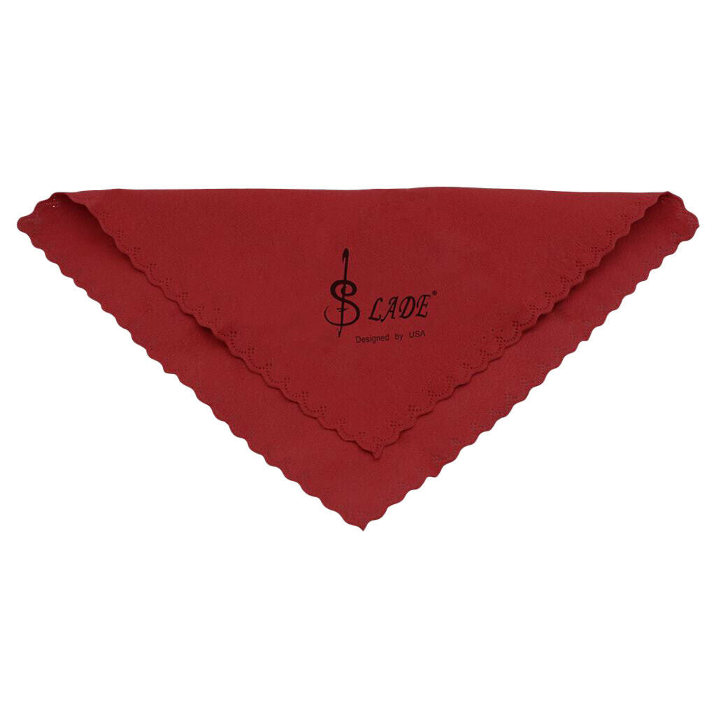 5Pcs Cleaning Cloths Polish Cloth 250x250mm for Guitar Violin Saxophones