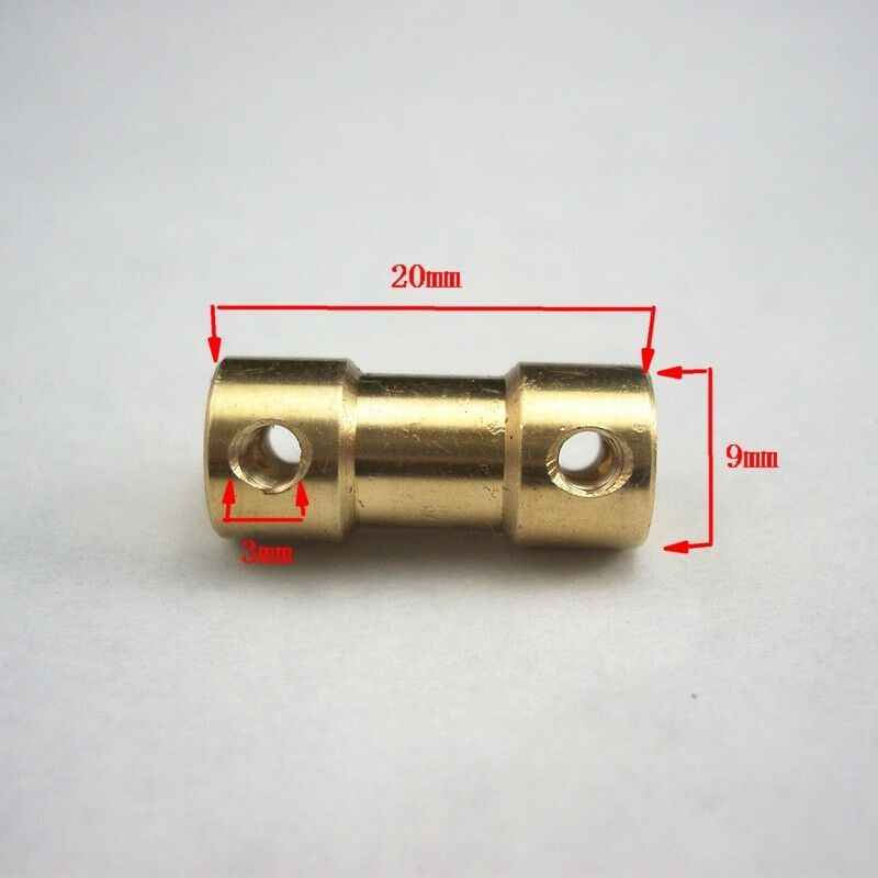 10pcs 3.17mm-5mm Brass coupling Shaft Motor Coupler Motor Connector Wrench+screw