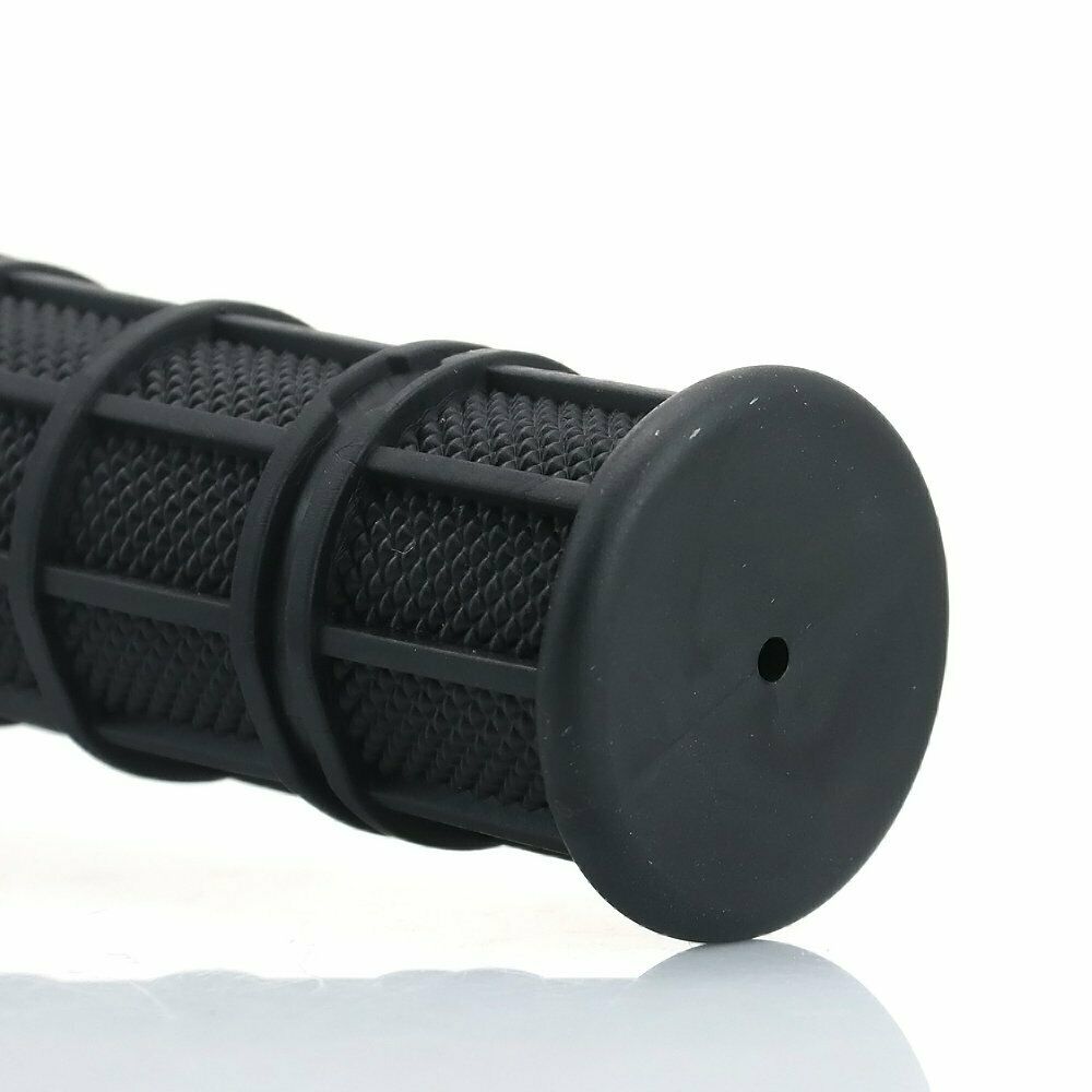 7/8" 22mm Universal Throttle Hand Grips Soft Rubber Handlebar MX Dirt Bike Black