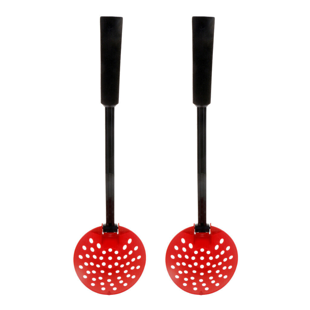 2x Durable Foldable Ice Fishing Scoop Ice Scooper Slush Skimmer with 10.6'' Long