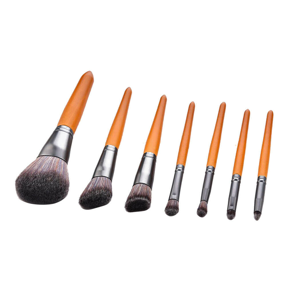 7 Pieces Face Makeup Brushes Set, Synthetic Eyeshadow Brushes Cosmetics Brushes