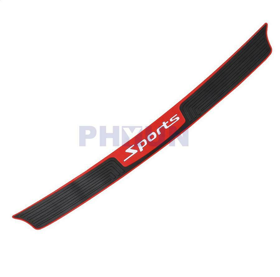 Car Rear Rubber Bumper Universal Black Protector Non-slip Pad Cover Sport Style