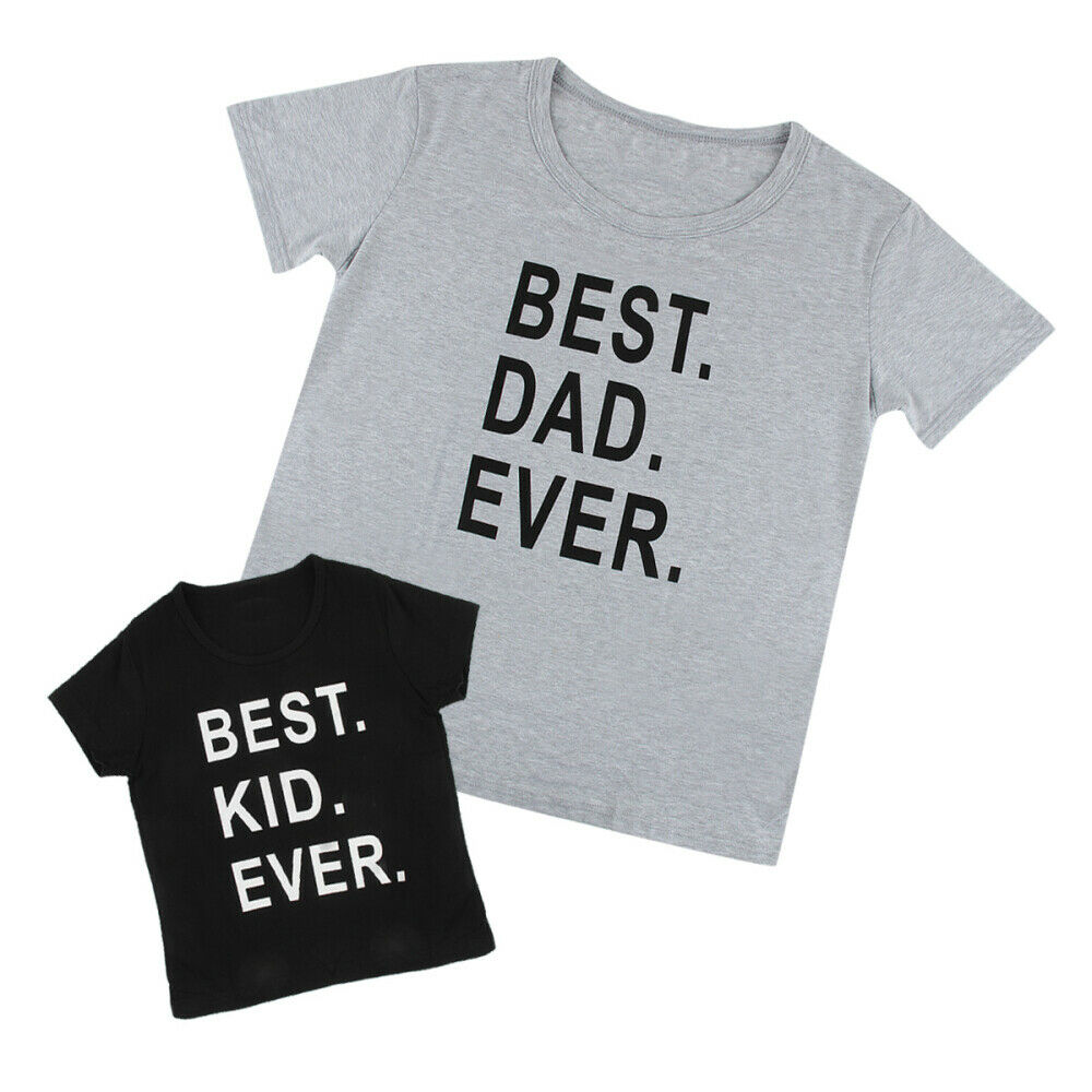 Family Matching Clothes T- shirt Matching Father and Son Men Kids Outfits