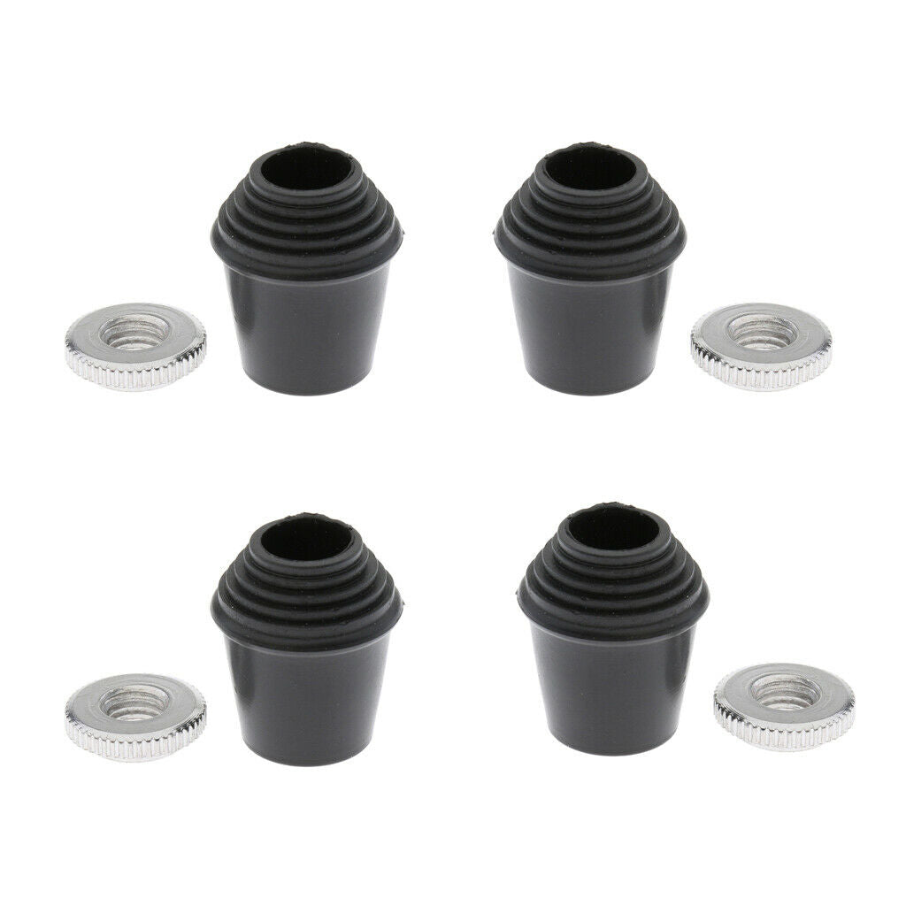 4 Pieces 0.33" Feet for Floor Tom-Tom Bass Leg Percussion Replacement Access