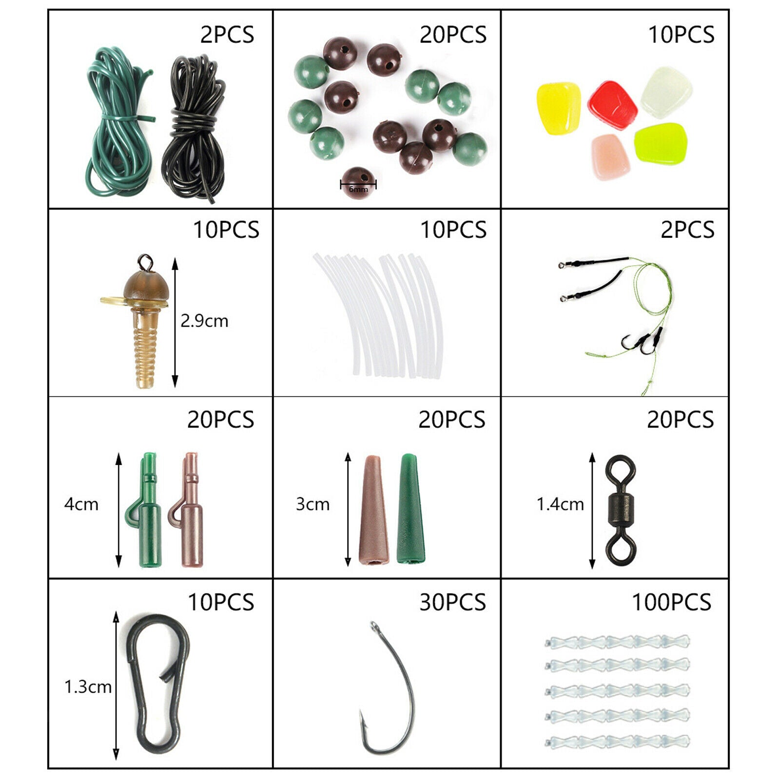 254Pcs Trout Bass Fishing Tackle Kit Fishing Equipment Set Spinner Baits