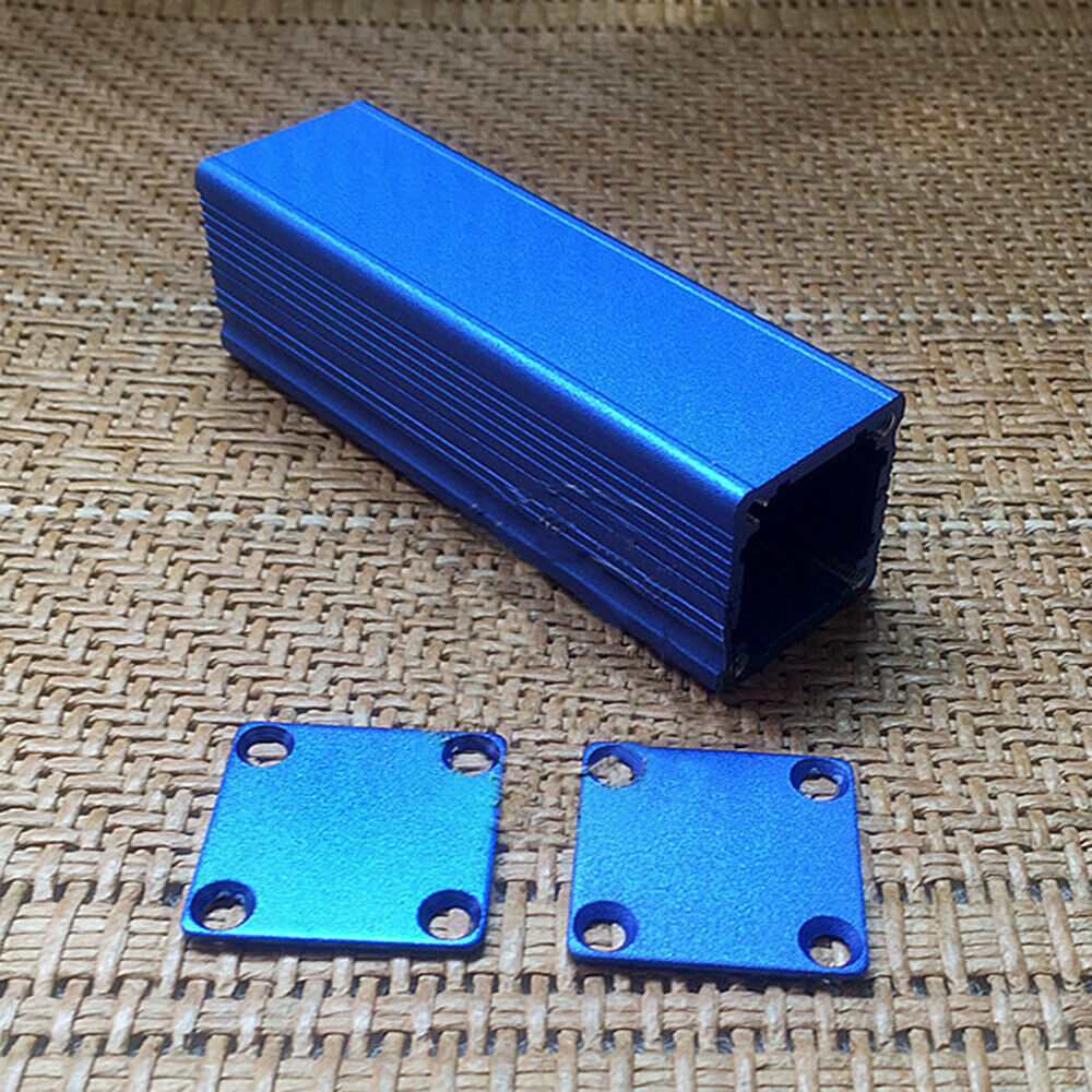 Blue Project Aluminum Electronics Enclosure Case Metal Junction Box 80x25x25mm