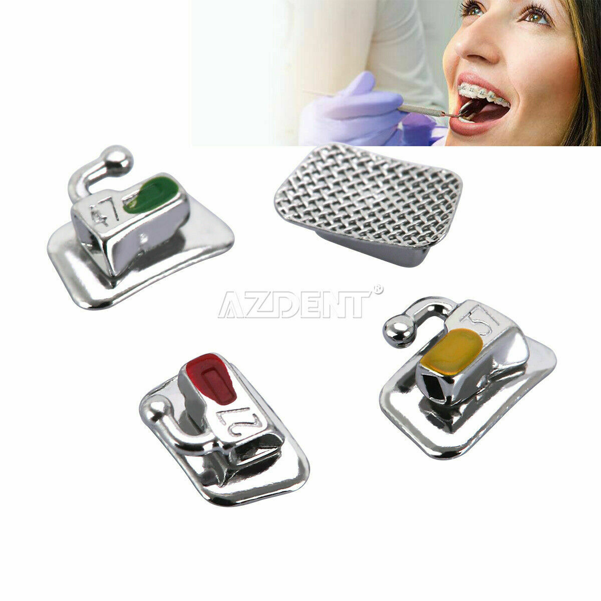 100 Bags Dental Bondable Buccal Tube Non-Convertible Roth 022 For2nd Molar CA