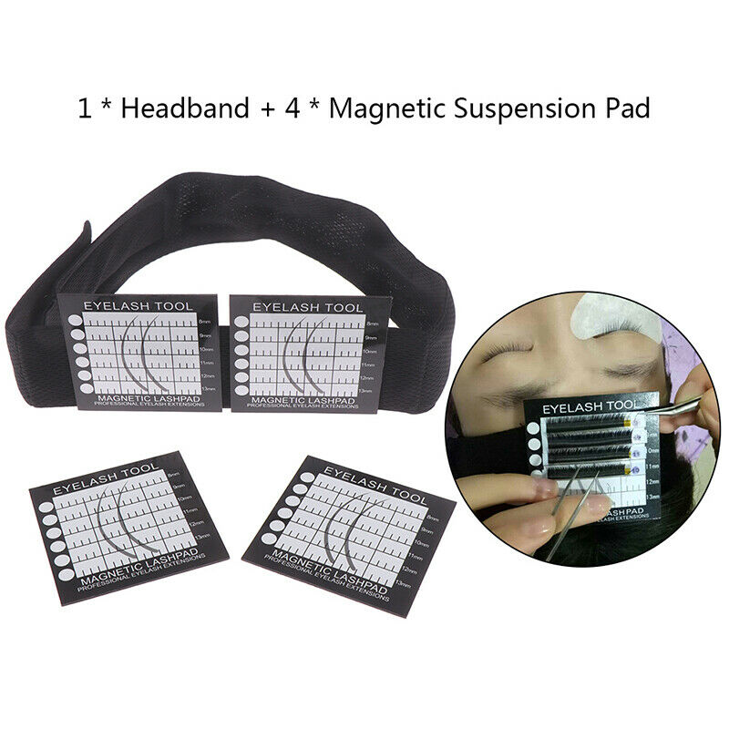 Magnetic Turban Eyelashes Grafted Pad Headband Eyelash Extension Holder ToolsDD