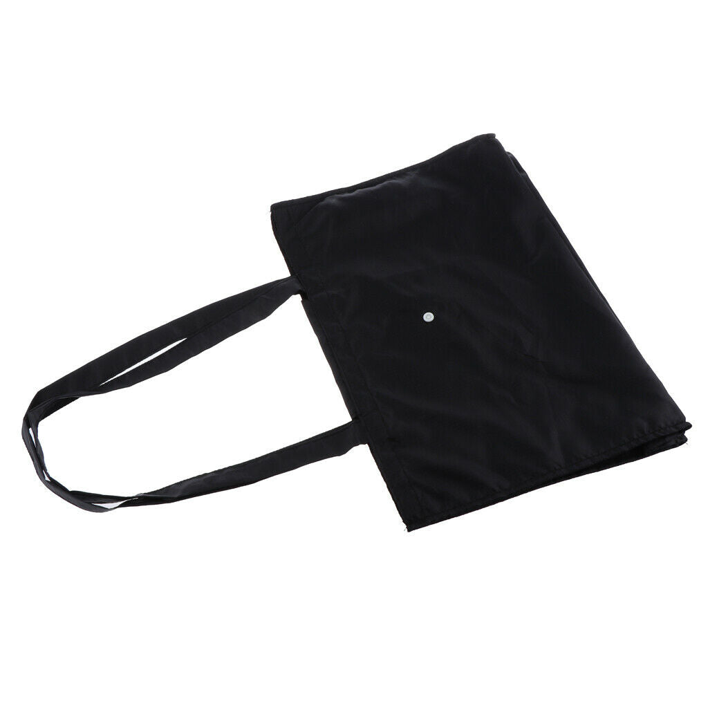 ultrathin Waterproof shopping bag large capacity Folding Tote Bag Eco Black